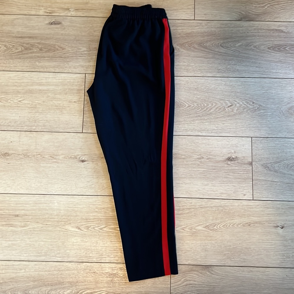 Red Striped Pull-On Trouser